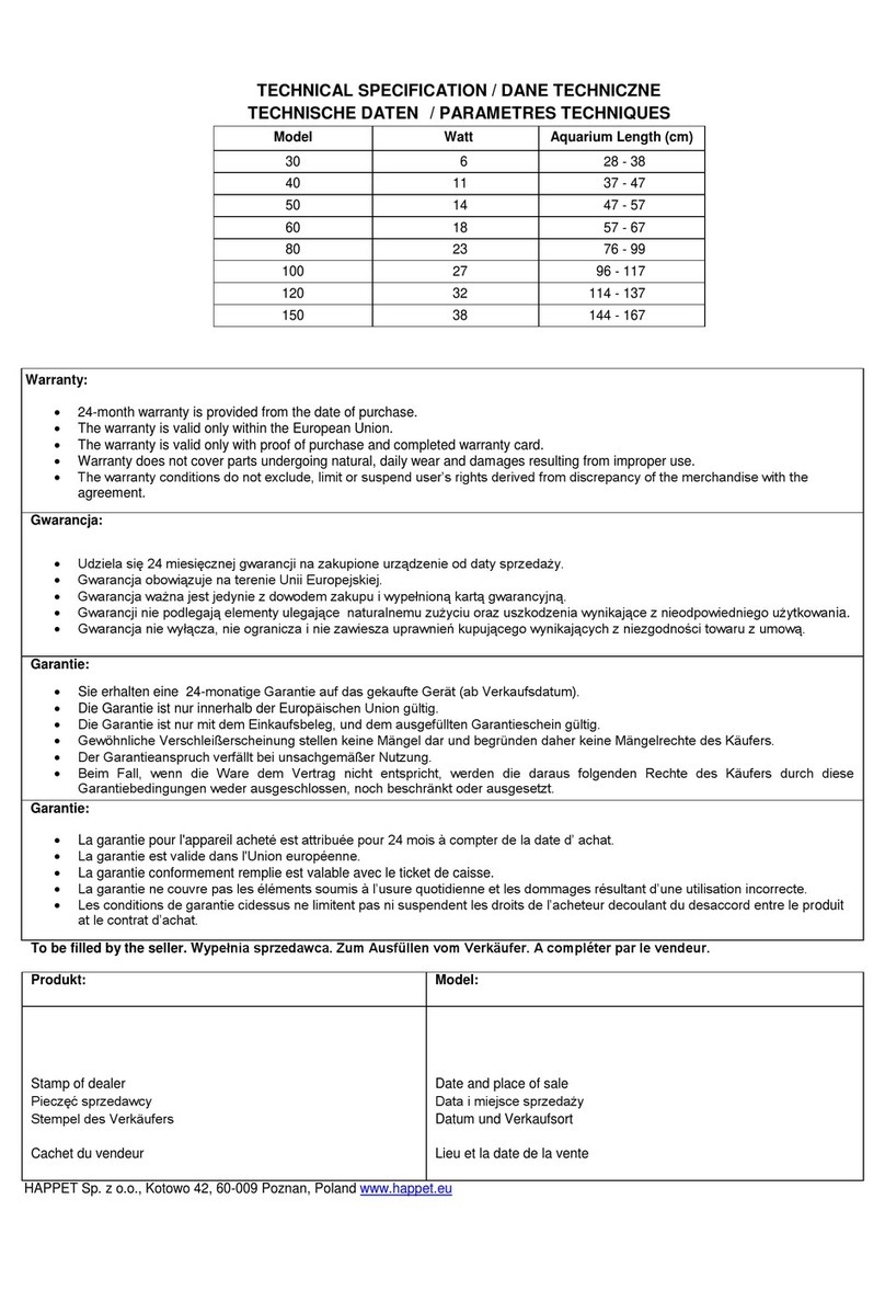 happet Aqua LED user manual