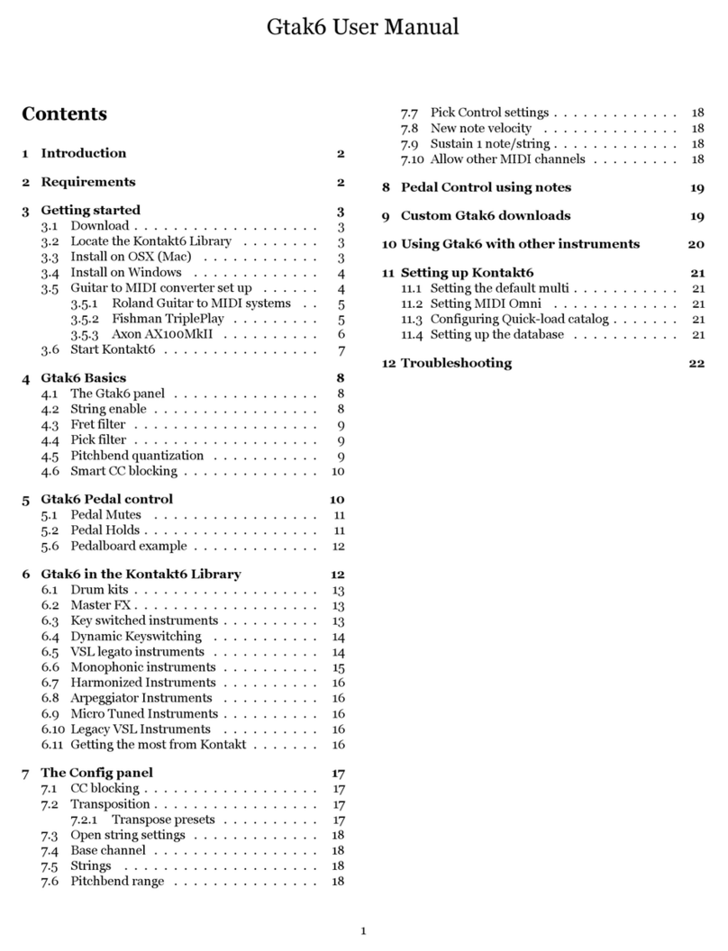 evenharmonic Gtak6 user manual