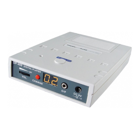 Business Music & Voice Music On Hold DP-400 Instruction guide
