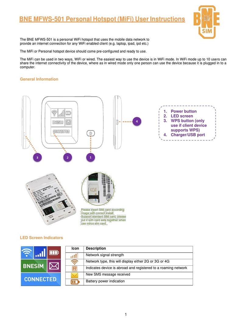 BNE MFWS-501 User instructions