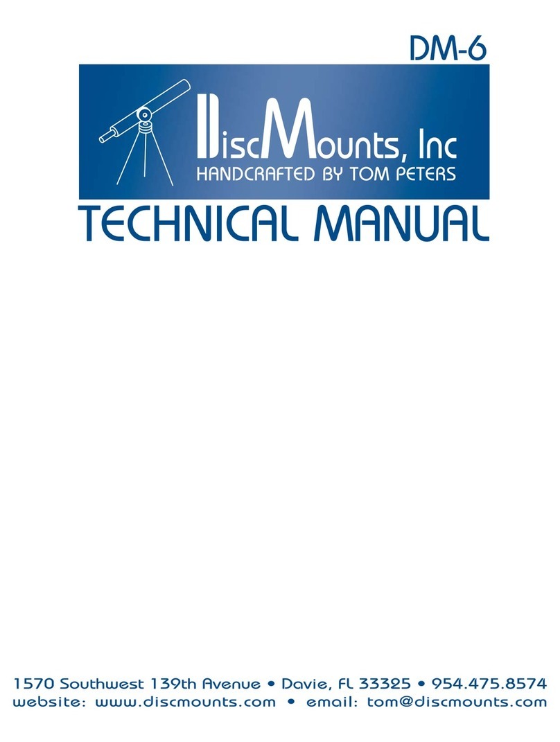 DiscMounts Alt-Azimuth DM-6 User manual