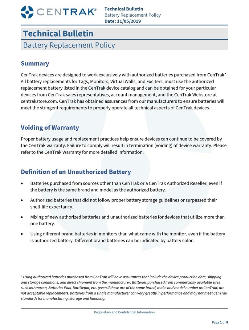 CENTRAK ITAK-356 Technical bulletin
