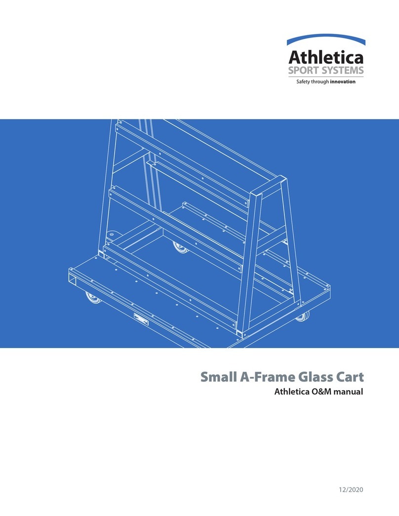 Athletica Sport Systems A-Frame Glass Cart product manual