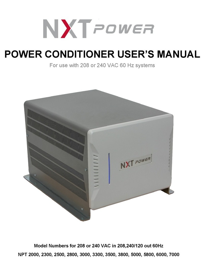 NXT Power NPT2000-H-NS user manual
