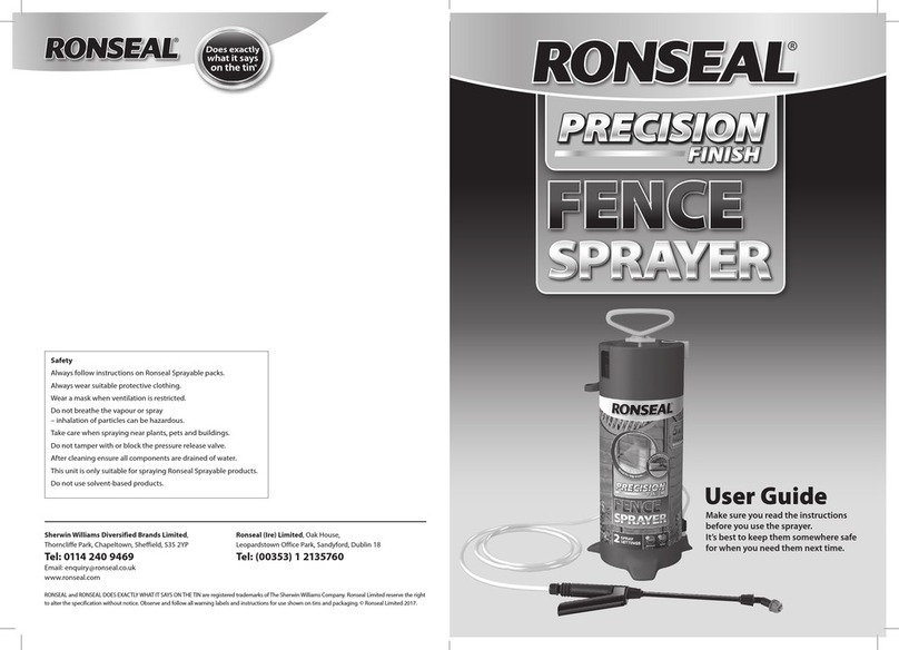 RONSEAL Precision Finish Fence Sprayer user guide