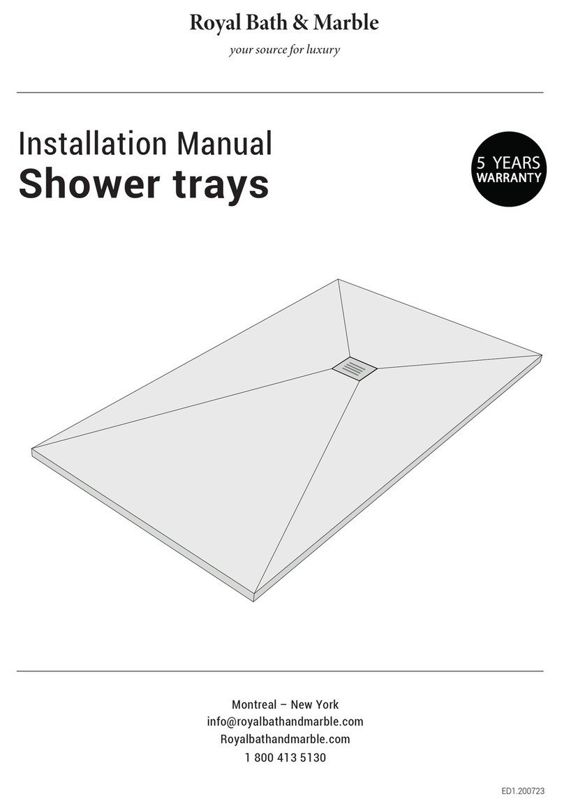 Royal Bath & Marble Rio RIOSTONE6642BL installation manual