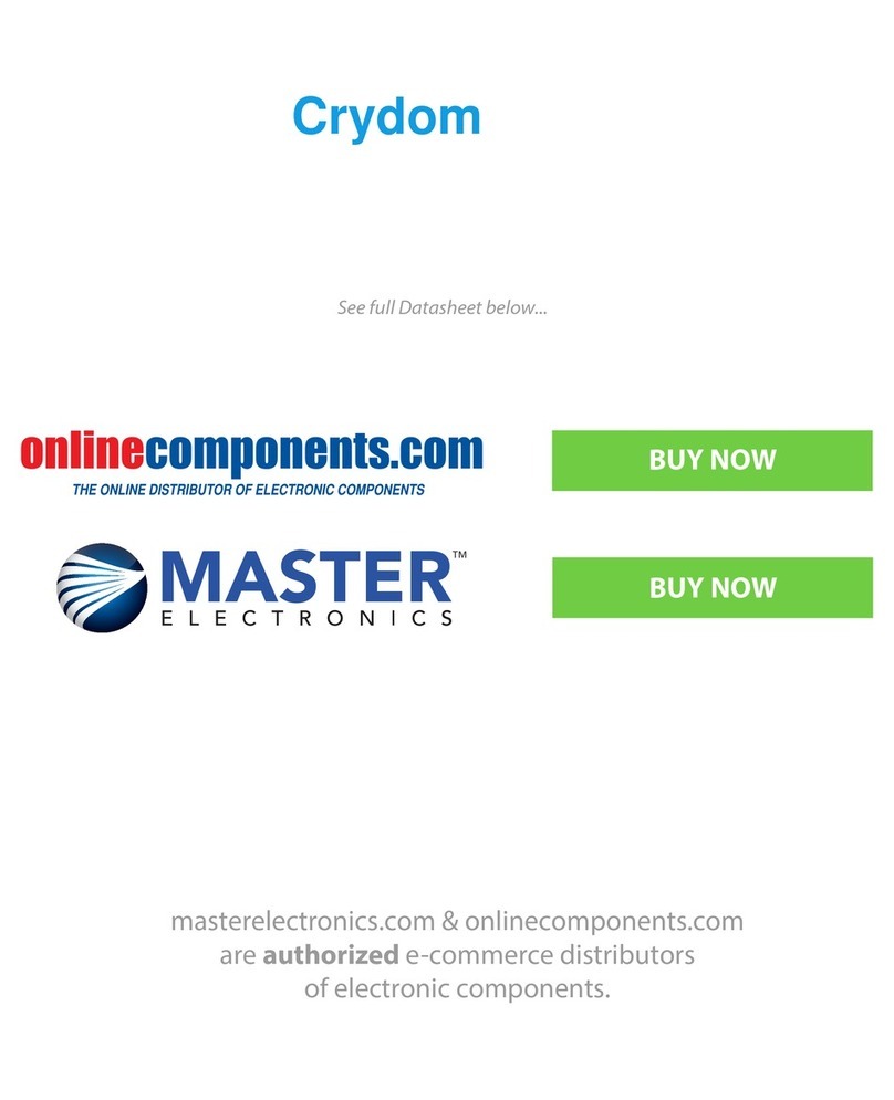 Crydom DC60 Series Assembly instructions