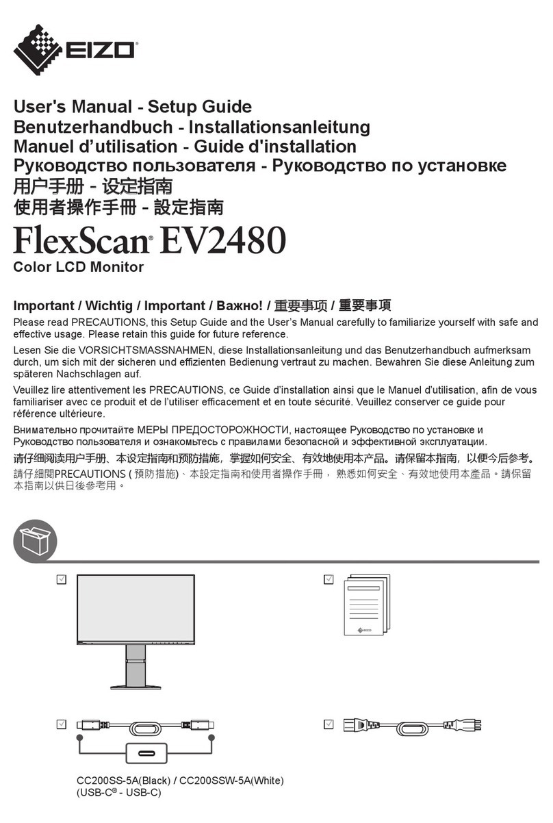 Eizo FlexScan EV2480 User manual