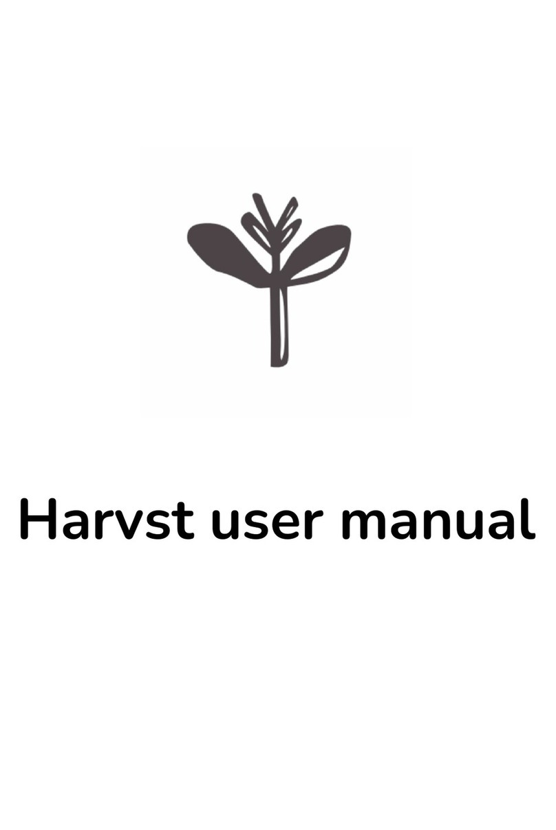 harvst Harvster User manual harvst Harvster User manual