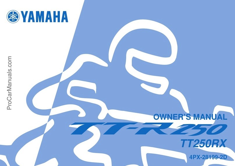 Yamaha TT250RX 2007 owner's manual