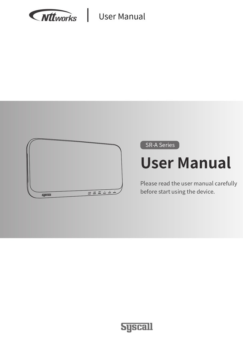 Syscall Nttworks SR-A Series user manual