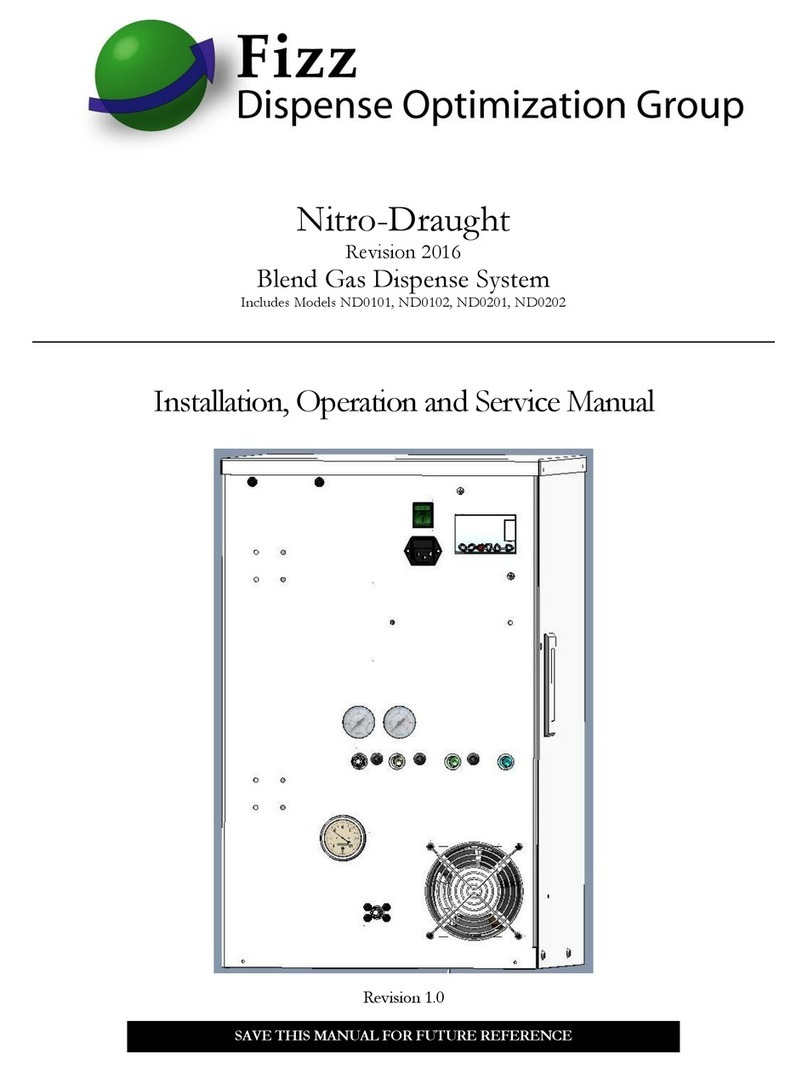 Fizz Nitro-Draught ND0101 Installation, operation and service manual Fizz Nitro-Draught ND0101 Installation, operation and service manual