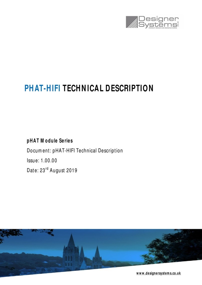 Designer Systems pHAT-HIFI Technical description