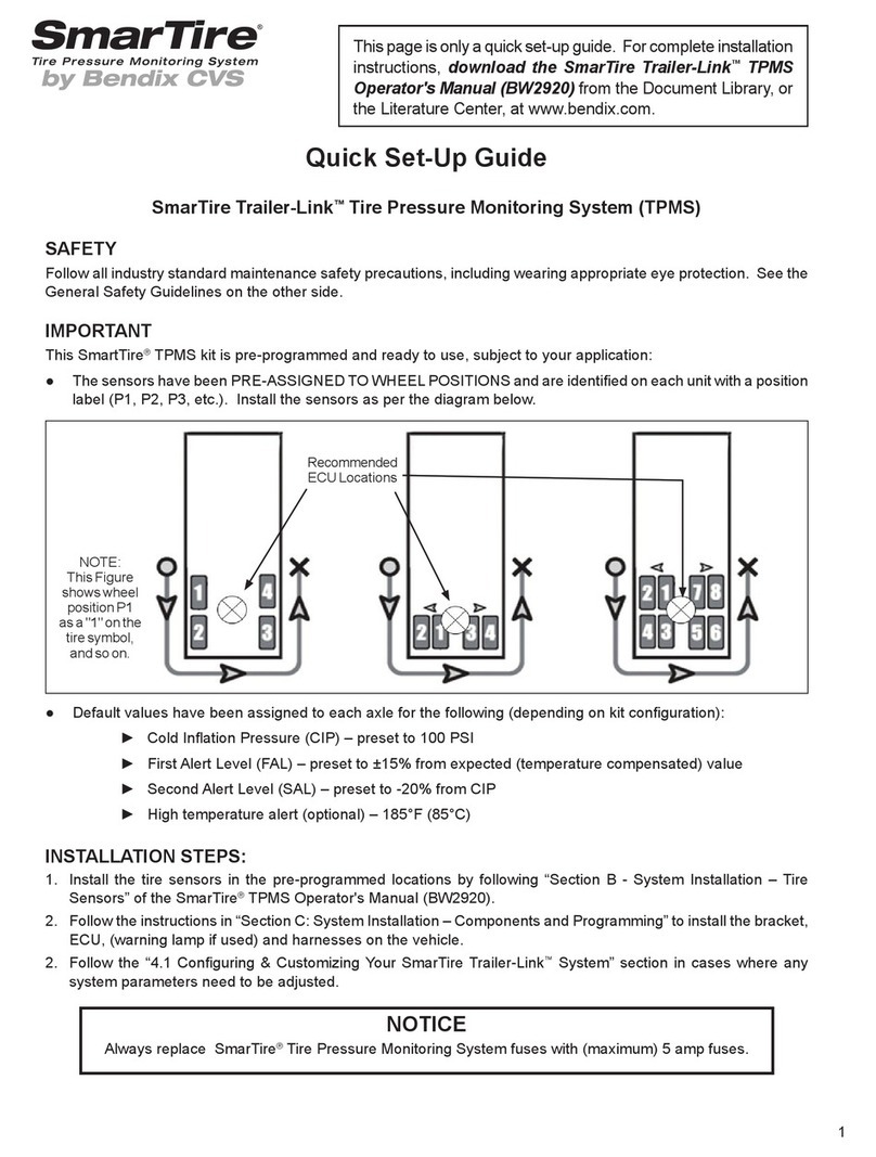 Bendix CVS SmarTire Trailer-Link TPMS Quick setup guide