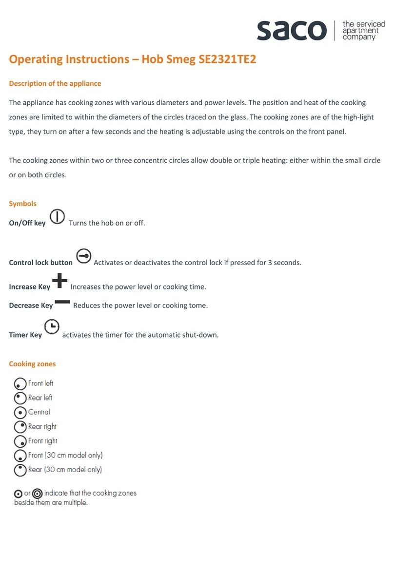saco Smeg SE2321TE2 User manual