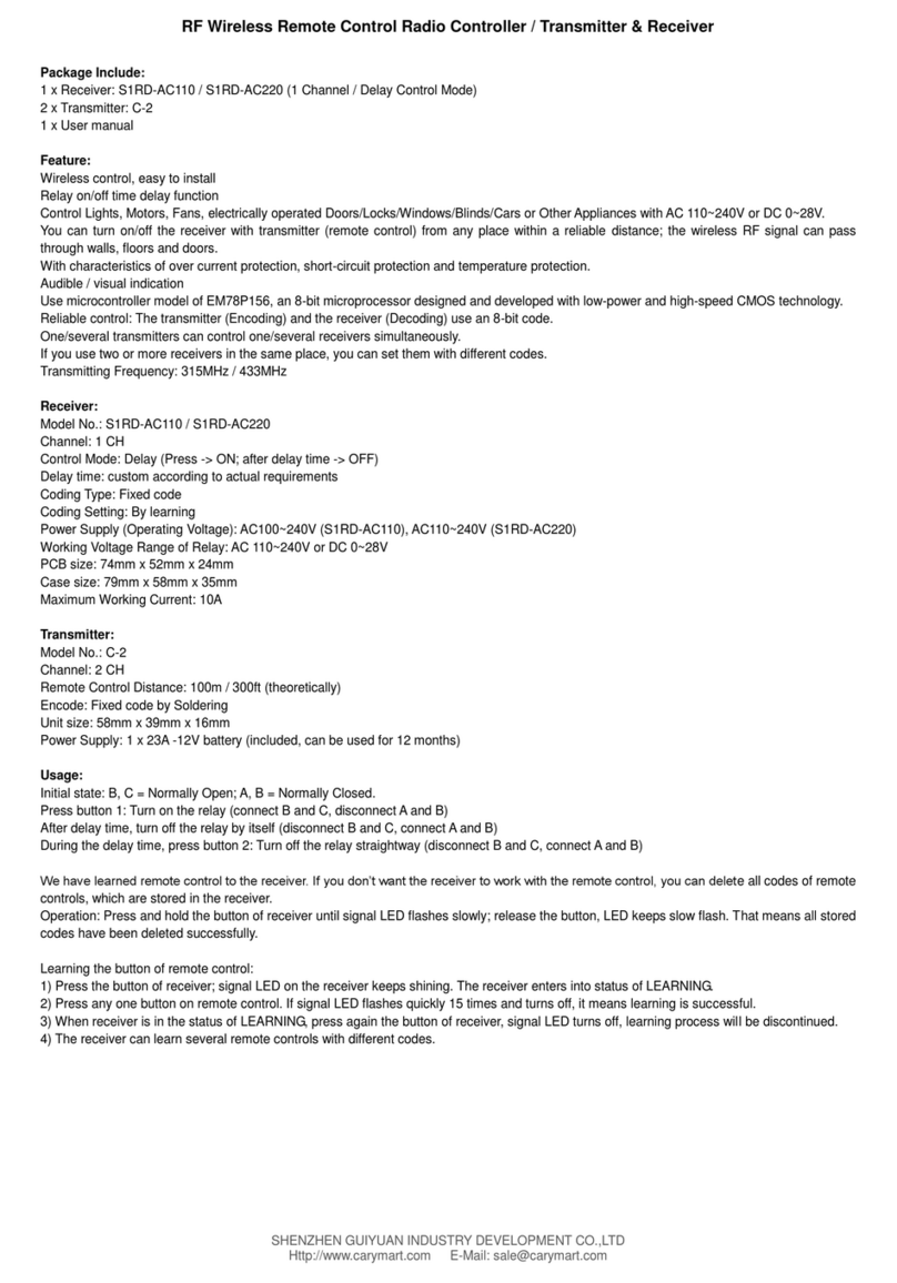 SHENZHEN GUIYUAN INDUSTRY DEVELOPMENT S1RD-AC110 quick start guide SHENZHEN GUIYUAN INDUSTRY DEVELOPMENT S1RD-AC110 quick start guide