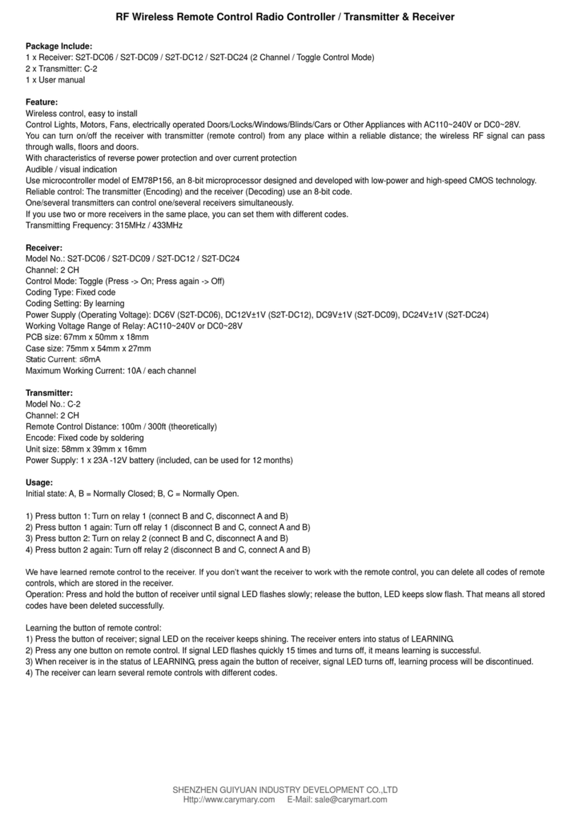 SHENZHEN GUIYUAN INDUSTRY DEVELOPMENT S2T-DC06 quick start guide