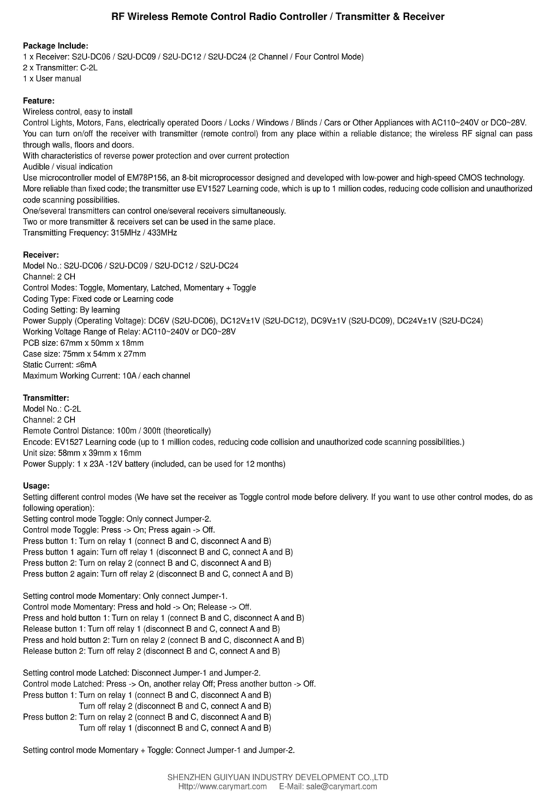 SHENZHEN GUIYUAN INDUSTRY DEVELOPMENT S2U-DC06 quick start guide