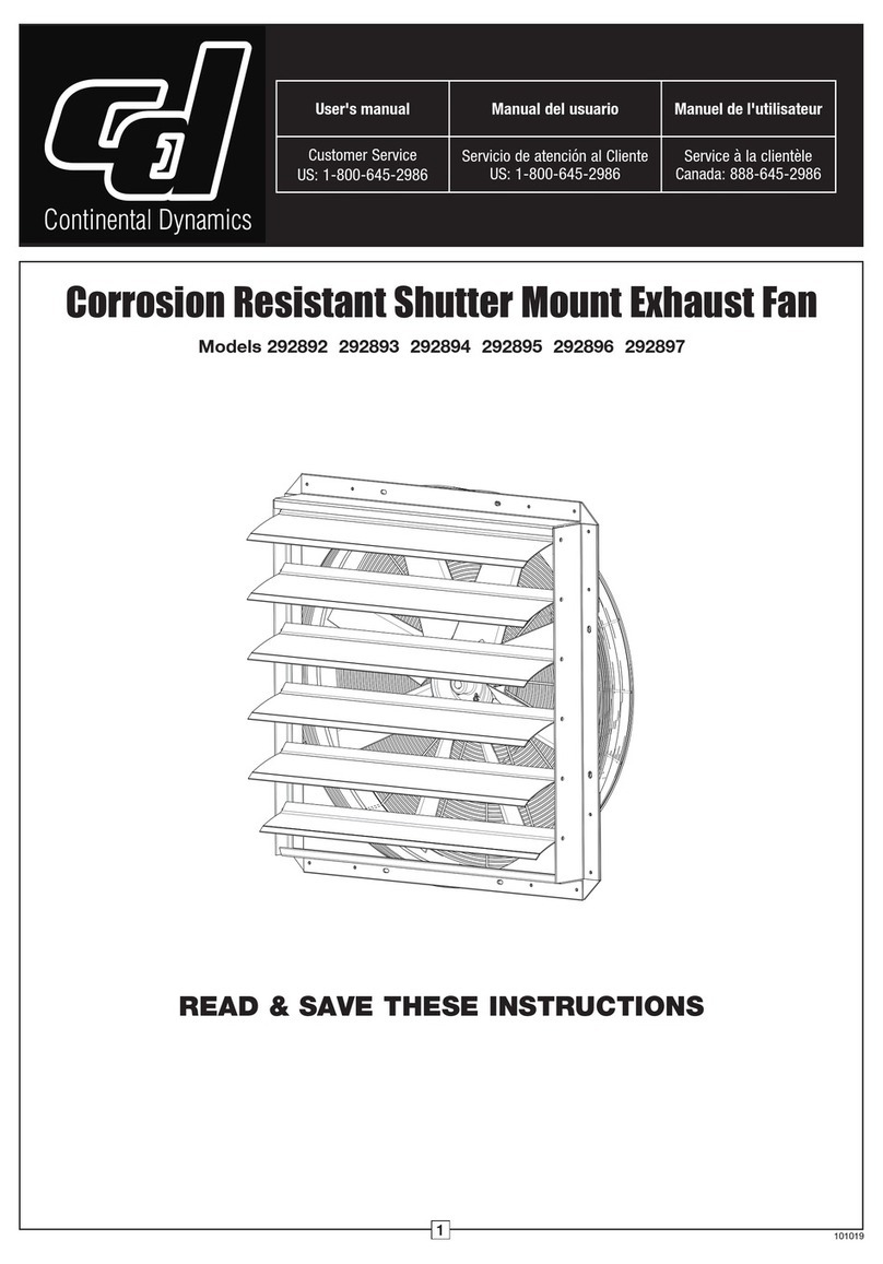 Continental Dynamics 292892 user manual Continental Dynamics 292892 user manual
