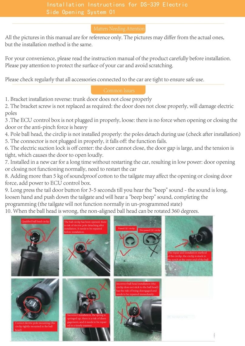 Xingjialin Electronics DS-339 installation instructions