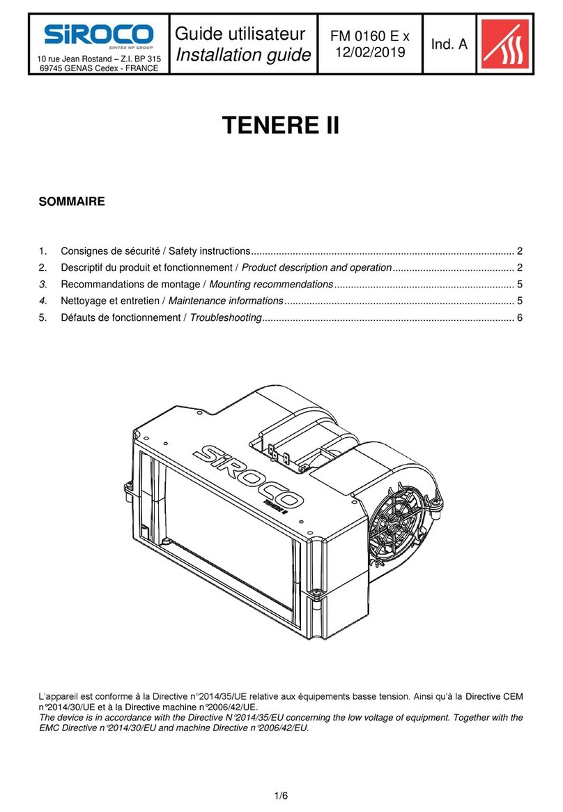 SINTEX NP TENERE II D Series installation guide
