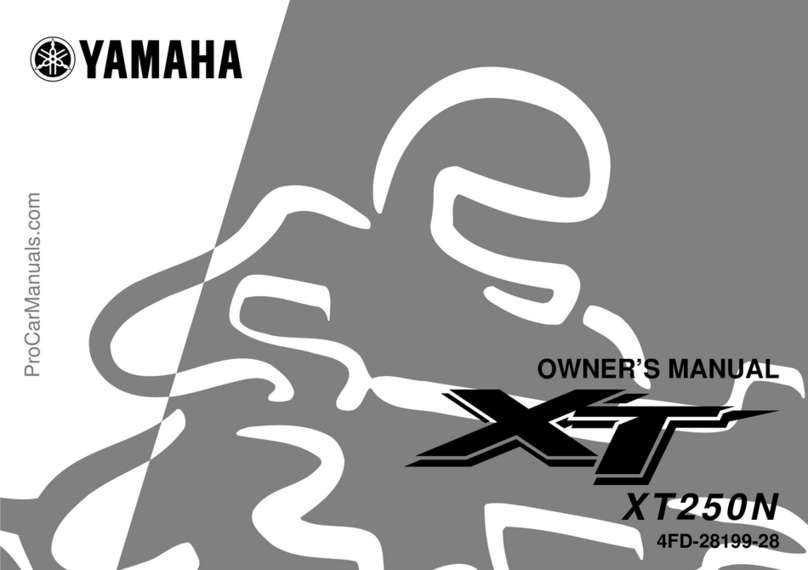 Yamaha XT250N 2000 owner's manual