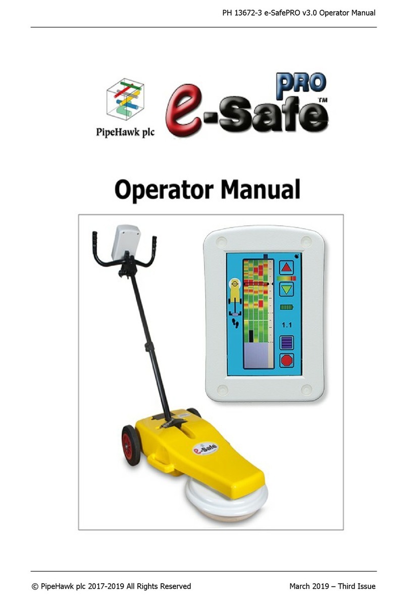 PipeHawk E-Safe Pro Operator's manual