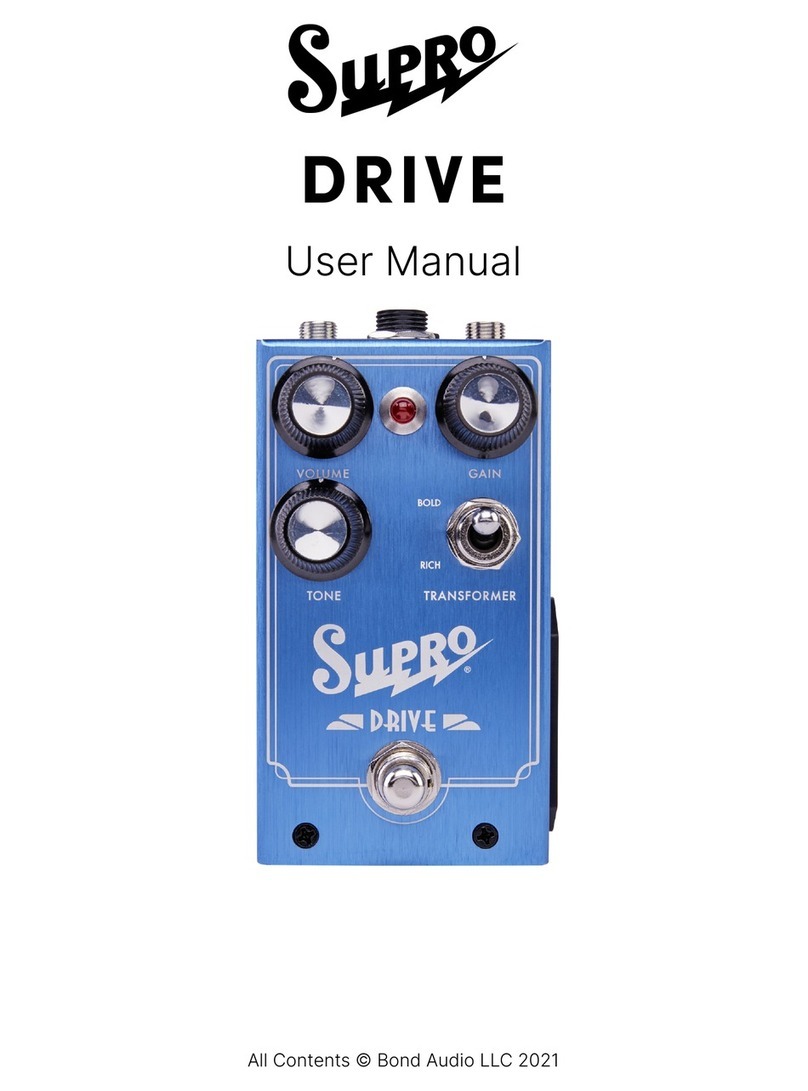 Bond Audio Supro Drive user manual