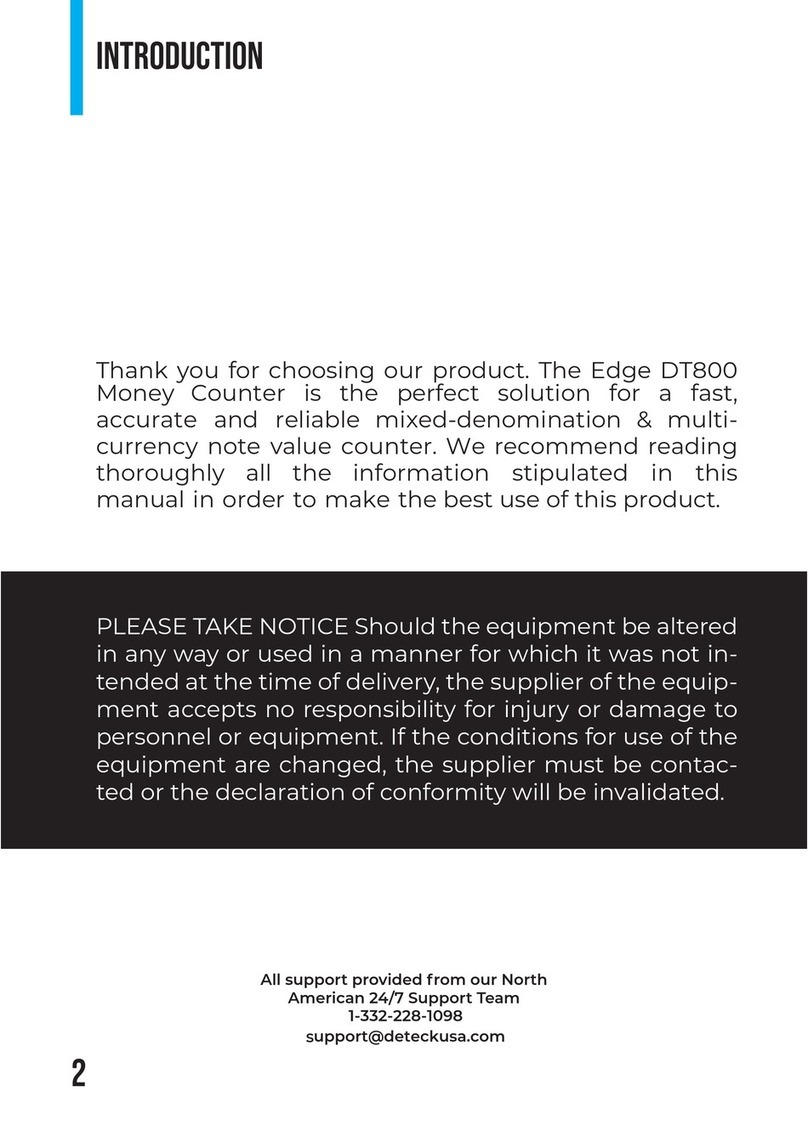 Deteck Edge DT800 Manual instructions