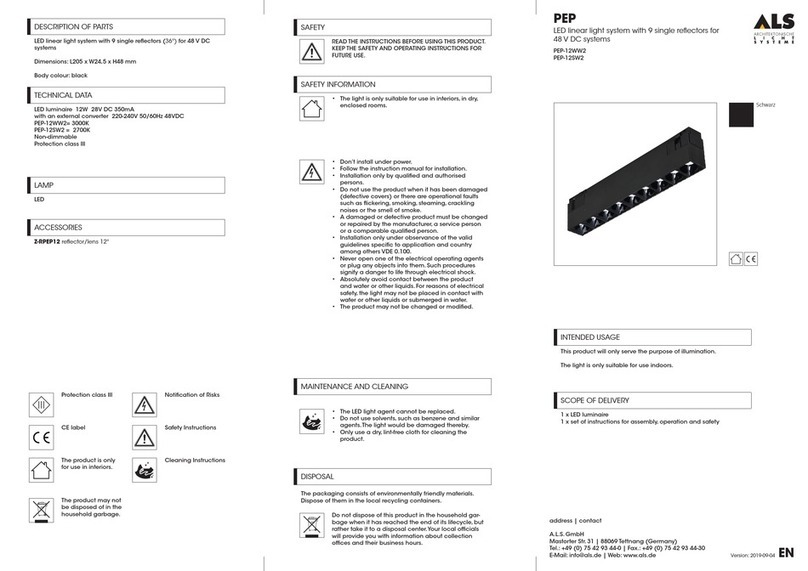ALS PEP-12WW2 User manual