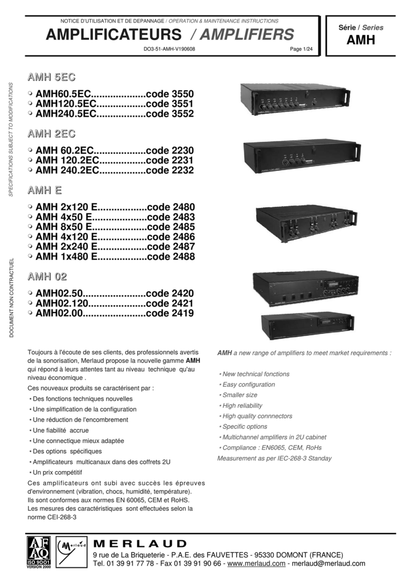 Merlaud AMH Series Instruction Manual