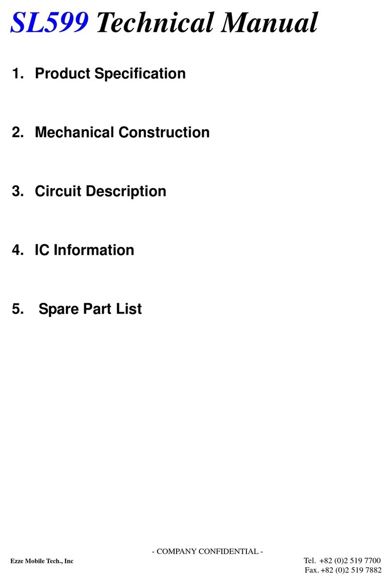 Ezze Mobile Tech SL599 Technical manual