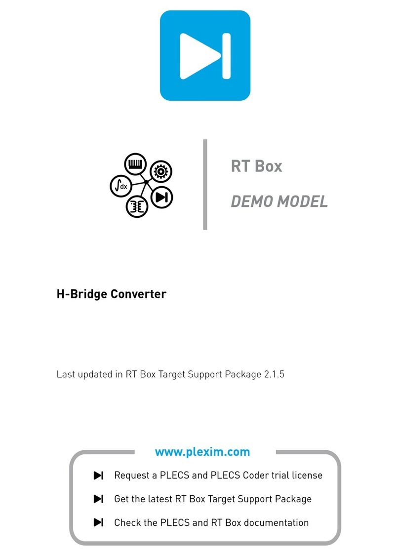 Plexim PLECS RT Box User manual Plexim PLECS RT Box User manual