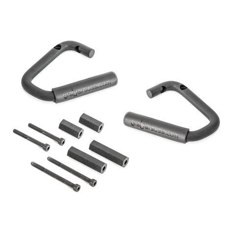 Grabars Front JK Handle installation instructions Grabars Front JK Handle installation instructions