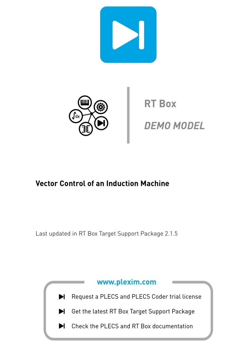 Plexim PLECS RT Box User manual Plexim PLECS RT Box User manual