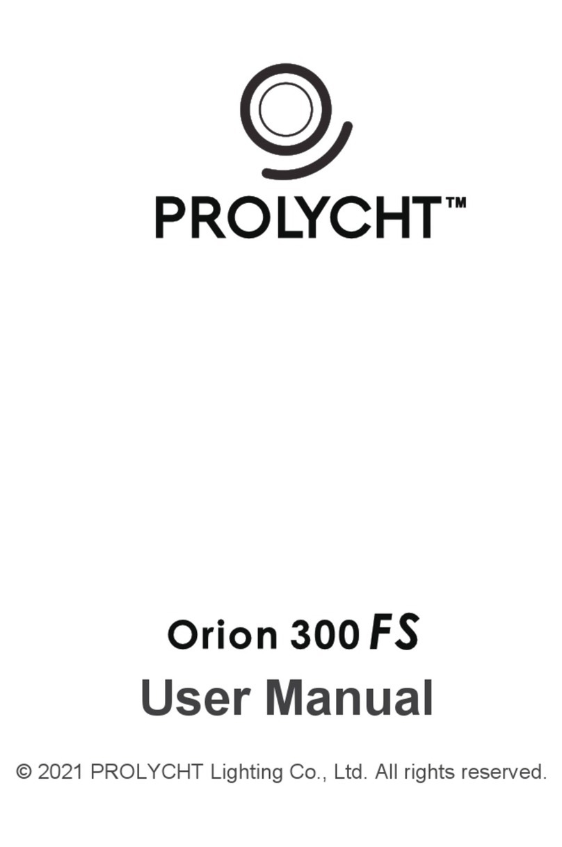 Prolycht Orion 300FS user manual Prolycht Orion 300FS user manual