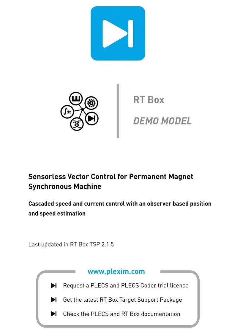 Plexim PLECS RT Box User manual Plexim PLECS RT Box User manual