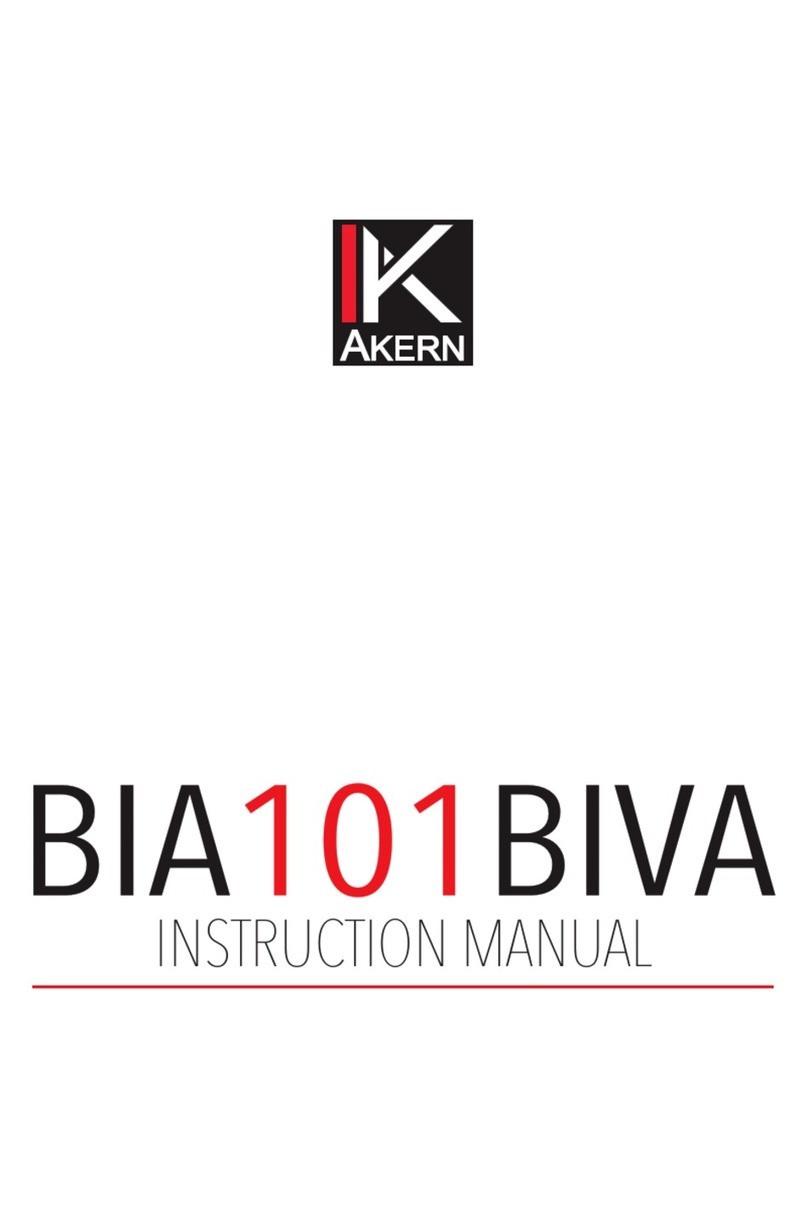 Akern BIA 101 BIVA PRO instruction manual Akern BIA 101 BIVA PRO instruction manual