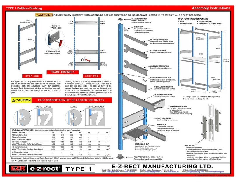E-Z-RECT TYPE 1 Assembly instructions E-Z-RECT TYPE 1 Assembly instructions