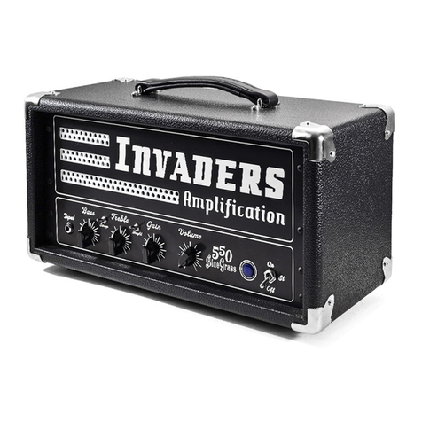 INVADERS Amplification 550 BlueGrass owner's manual
