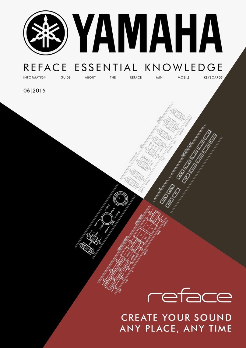 Yamaha reface User manual Yamaha reface User manual