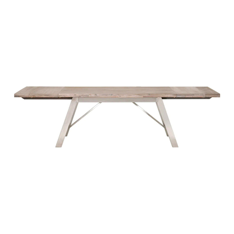 Essentials For Living NIXON EXTENSION DINING TABLE User manual