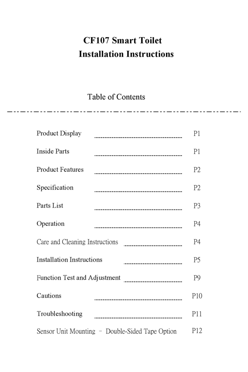 Flushtech CF107 installation instructions