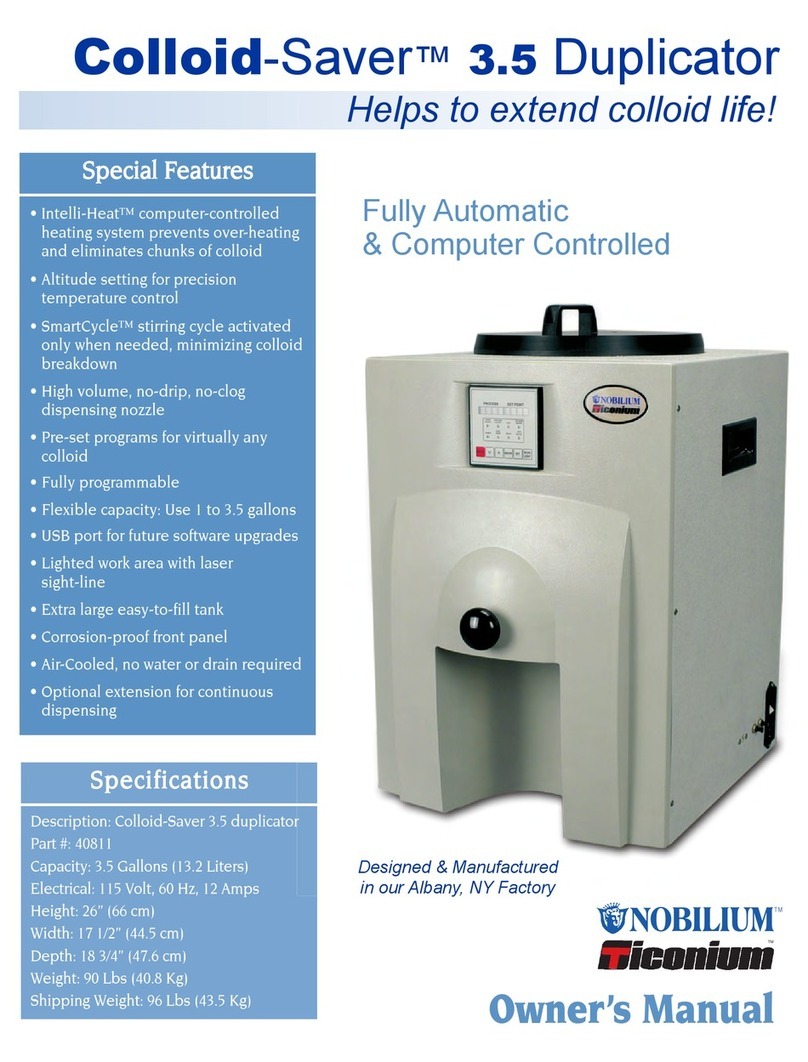 Nobilium Ticonium Colloid-Saver 3.5 User manual