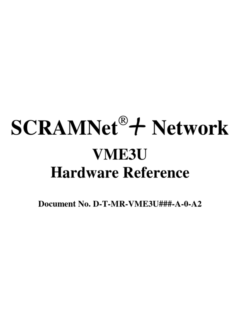 Systran SCRAMNet+ VME3U Hardware reference