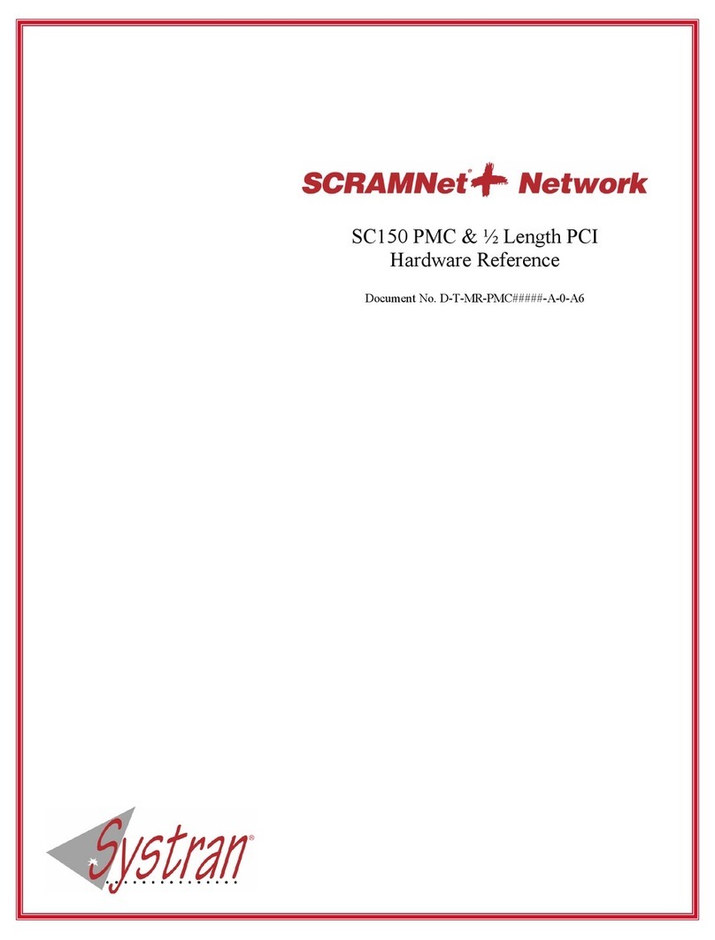 Systran SCRAMNet SC150 Hardware reference