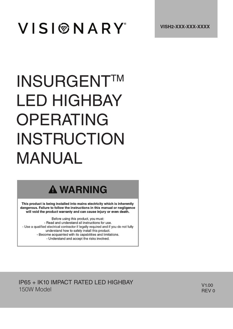 Visionary INSURGENT VISH2 Series Operating instructions manual