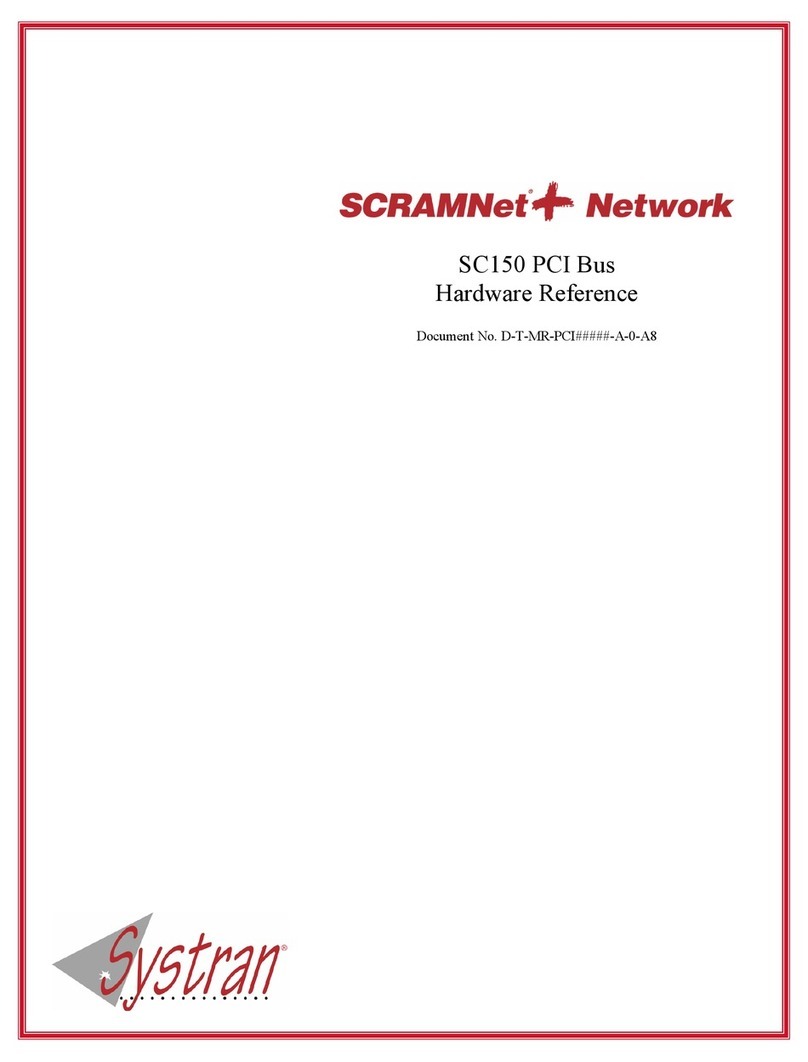 Systran SCRAMNet SC150 Hardware reference Systran SCRAMNet SC150 Hardware reference