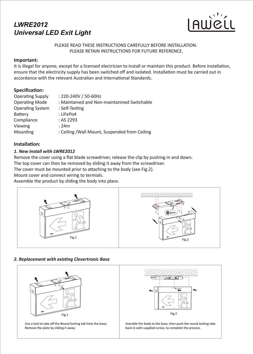 AWELL LWRE2012 instructions
