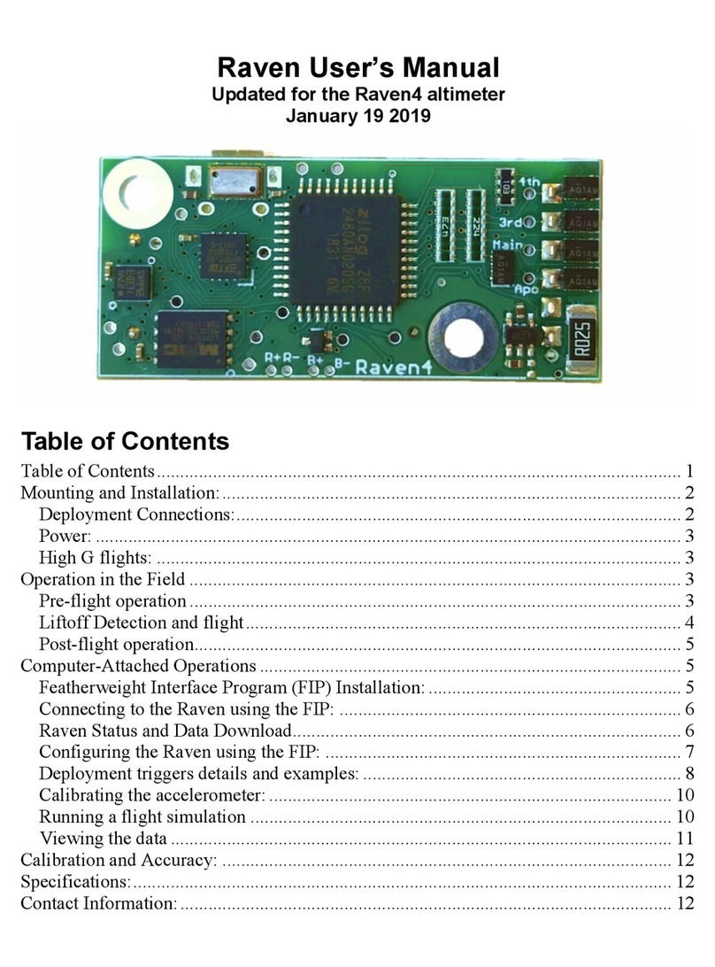 Featherweight Raven3 user manual